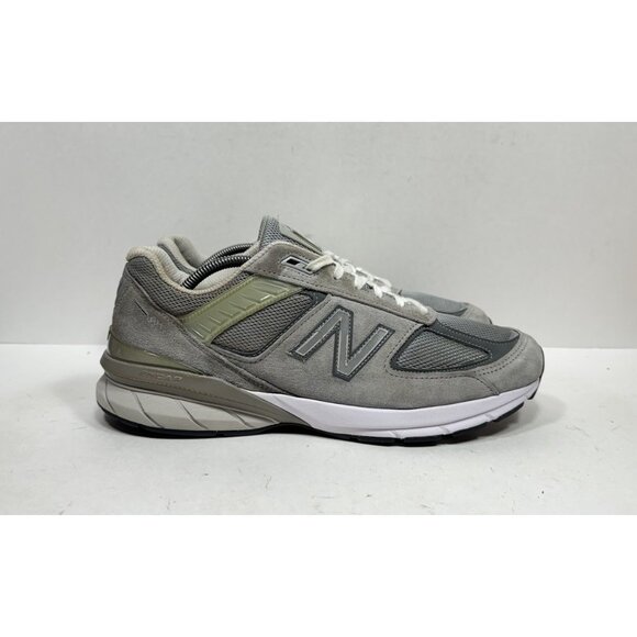 New Balance 990V5 Mens Size 11.5 D Gray Suede Made In USA Athletic Shoes M990GL5 - Picture 1 of 9